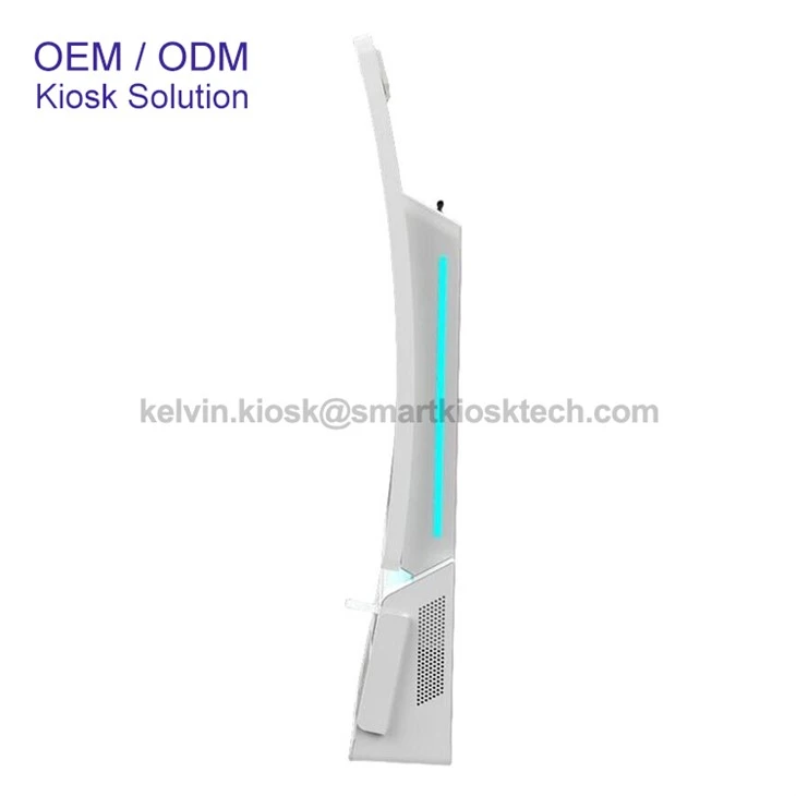 Wall Mounted Self Ordering Curved Screen Kiosk suppliers